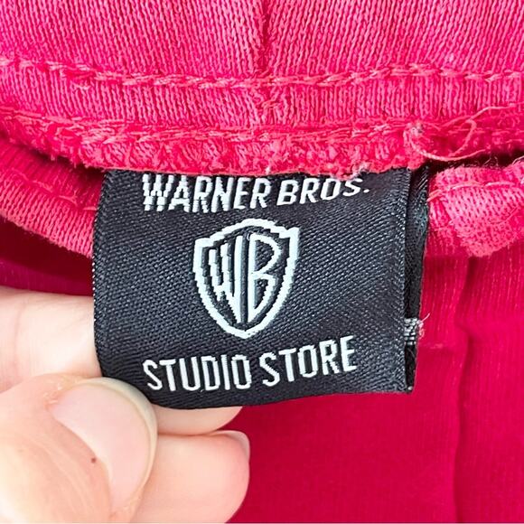 Warner Bros. Bugs Bunny Looney Tunes Vintage Sweatpants Red Embroidered Pocket - Picture 3 of 8